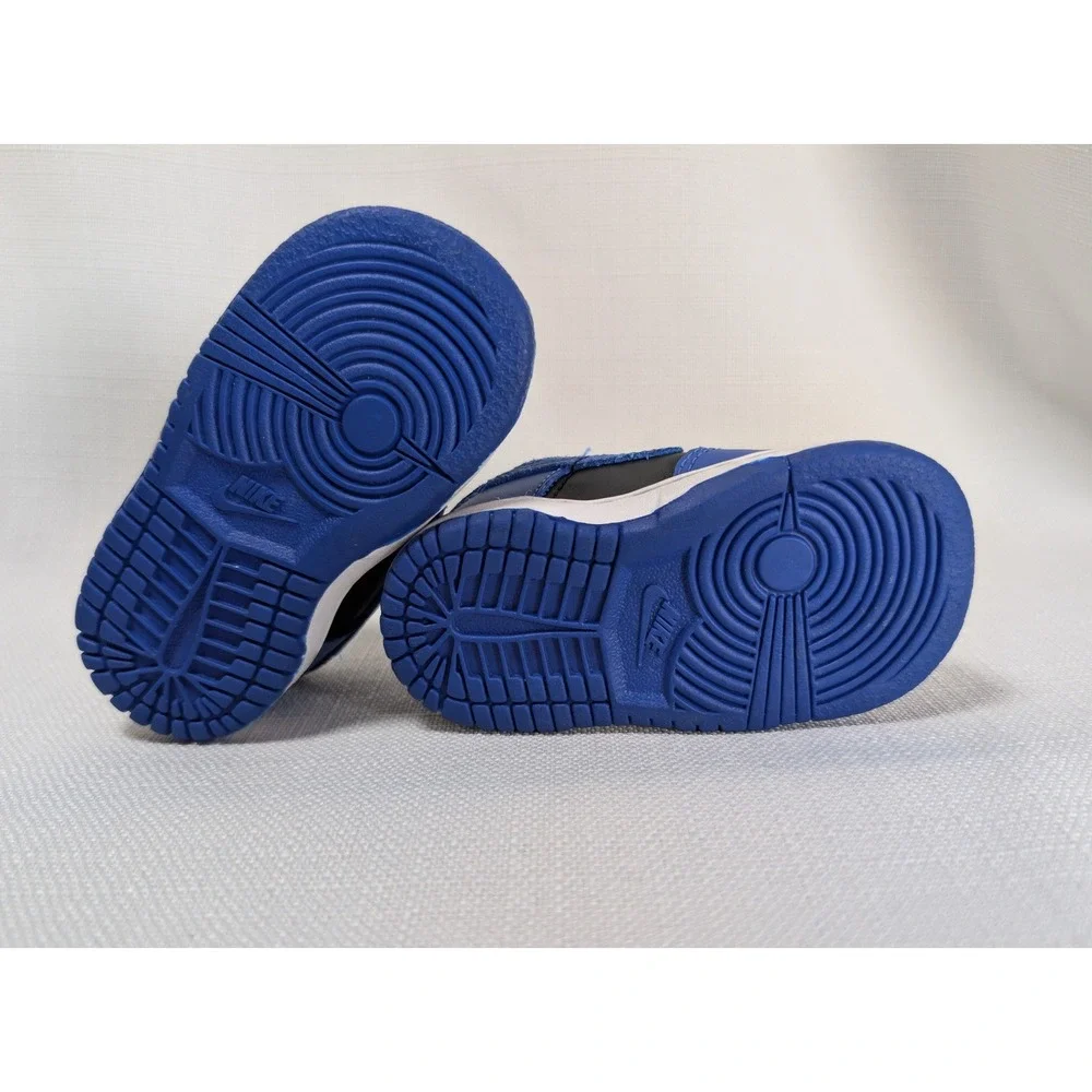 Nike Dunk Low TD Sz 4C Hyper Cobalt‎ Black White Toddler Sneakers CW1589-001